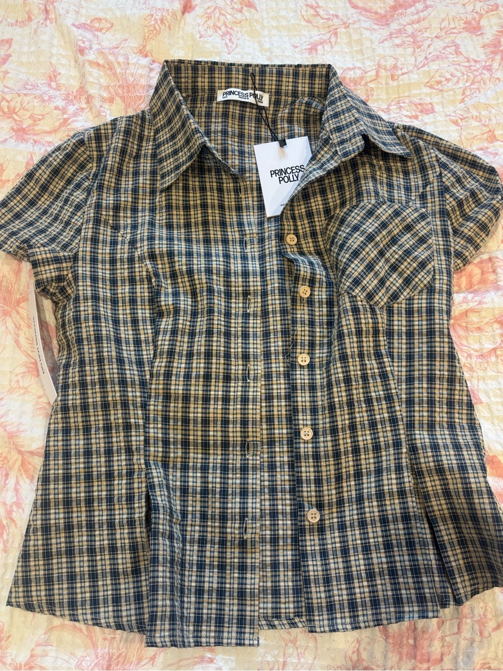 PP - Alma Matter Multicheck Blouse